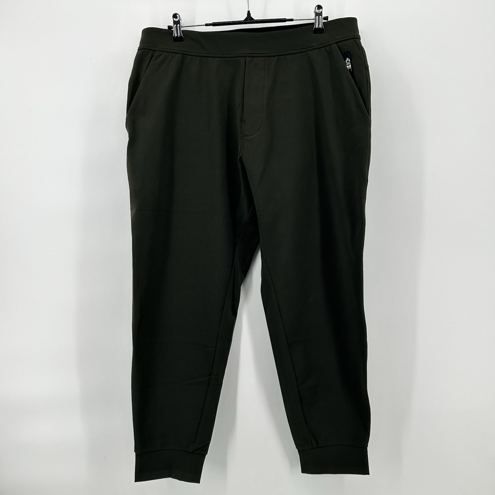 Public Rec Joggers Mens 34x28‎ Green Drawstrings All Day Every Day Stretch NWT